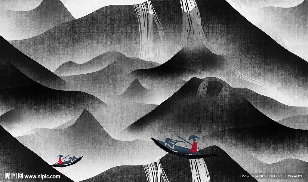 新中式山