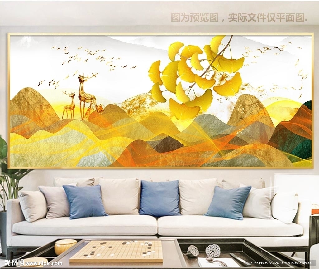 山水晶瓷画