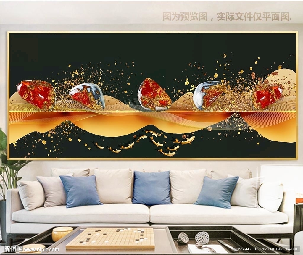 石来运转石头装饰画