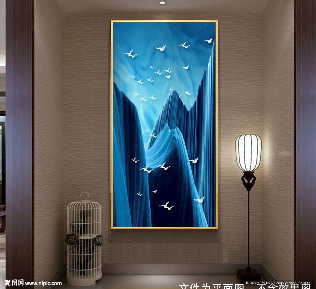 山水飞鸟玄关