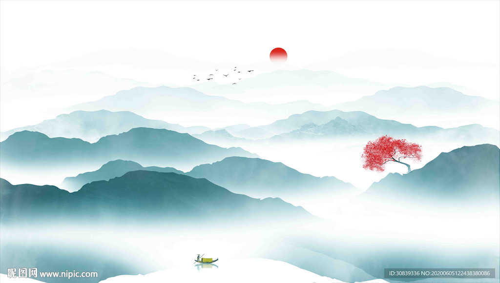 新中式水墨画