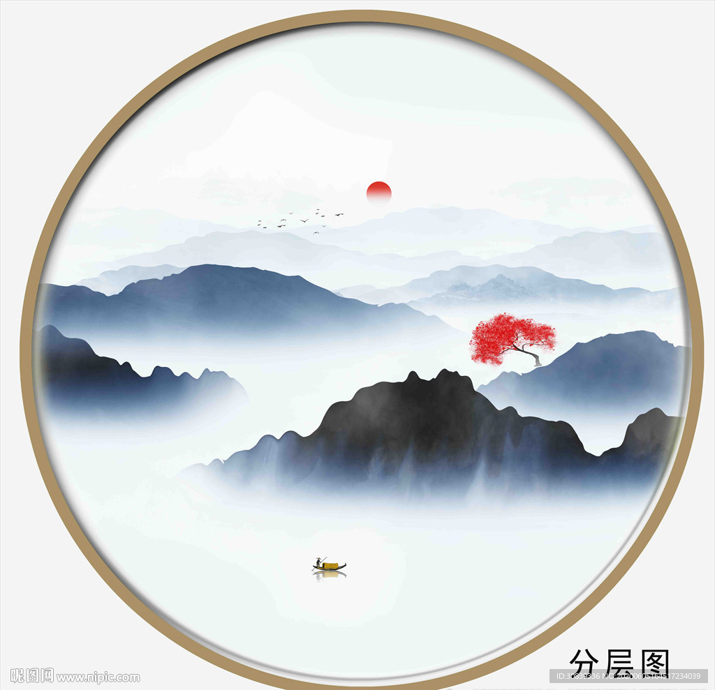 意境山水画