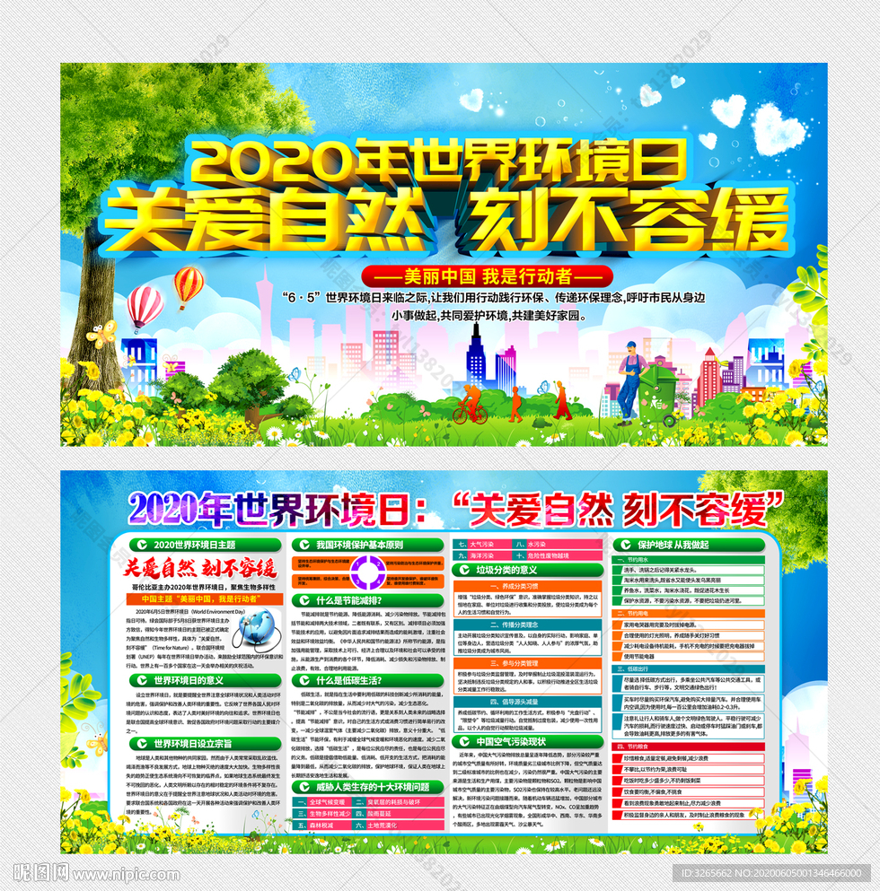 2020年世界环境日主题展板