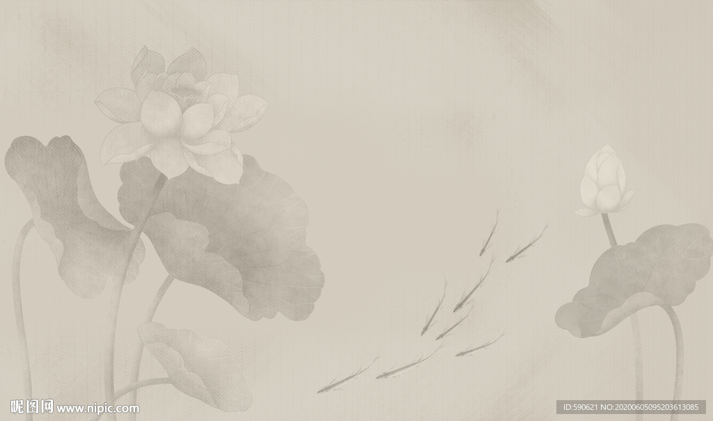 新中式背景墙