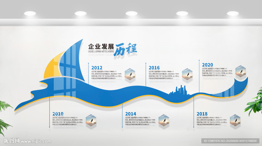 公司企业发展历程文化墙设计图