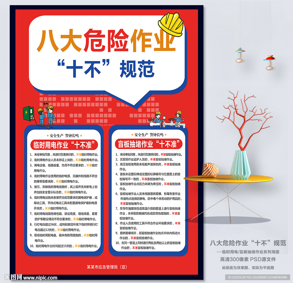 八大危险作业系列海报（三）