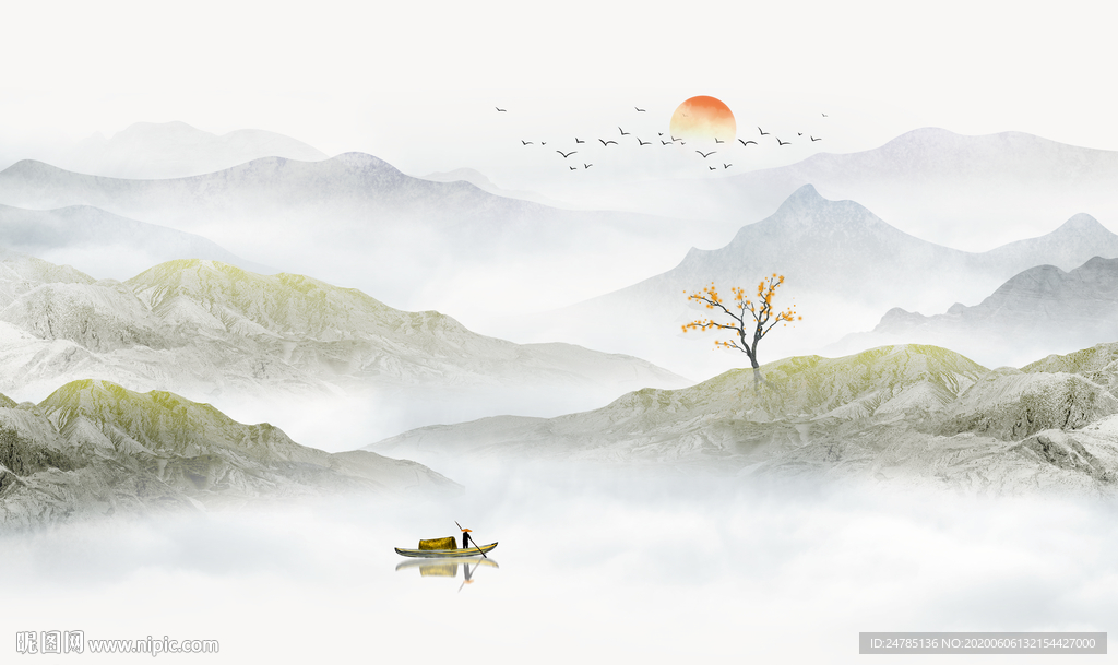 意境山水画