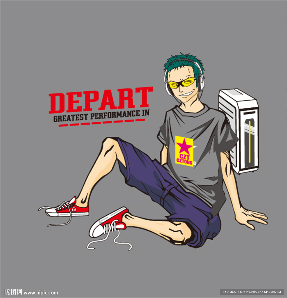卡通男孩