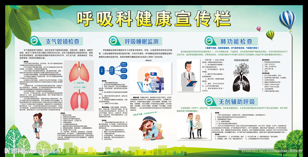 呼吸科健康宣传栏