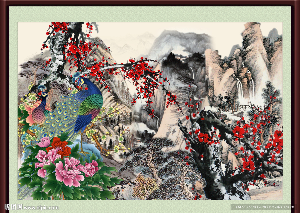 国画梅花