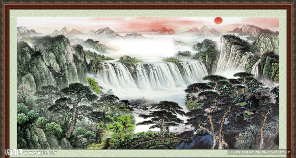 国画山水画