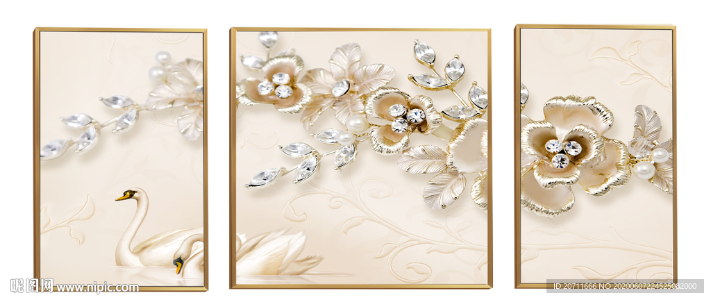 钻石珠宝装饰画