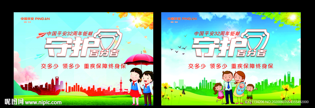 守护百分百背景墙