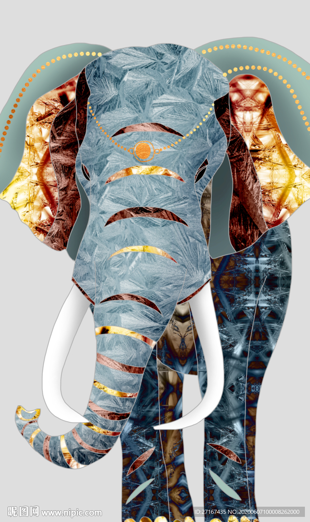 水晶画怒目金刚