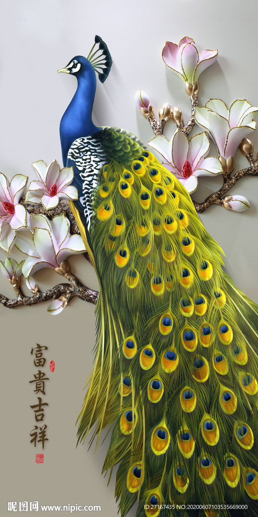 富贵吉祥福鸟到家装饰画