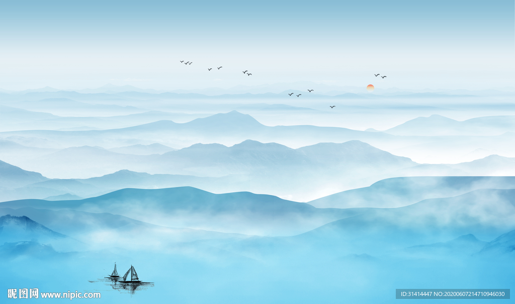 新中式水墨山水