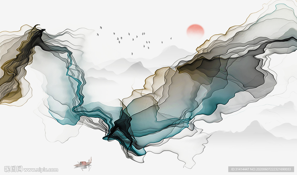 新中式水墨山水