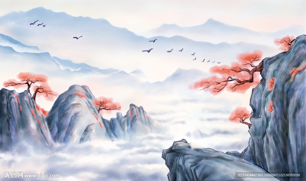 新中式水墨山水