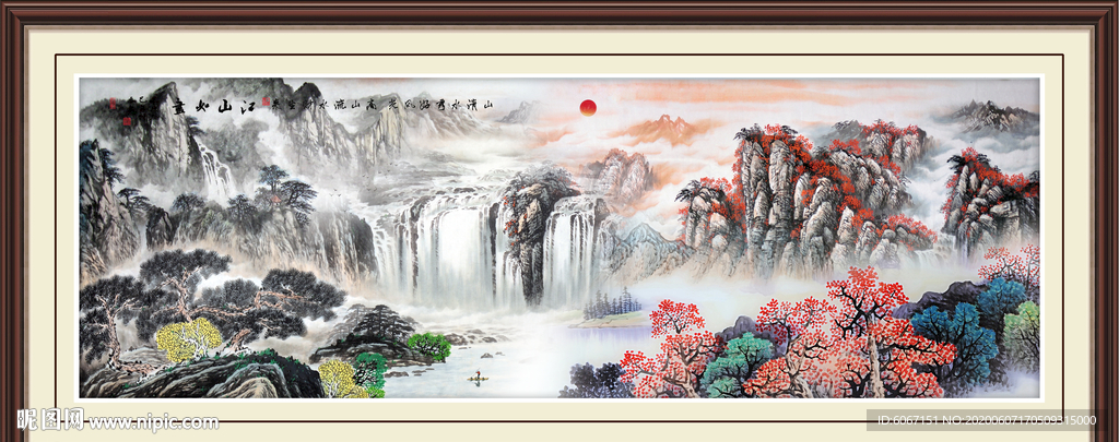 山水画国画山水画