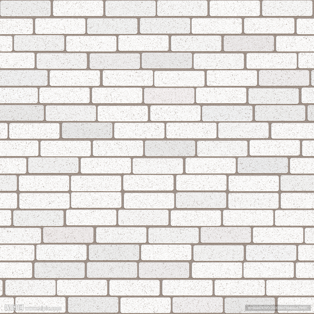 白色砖墙  四方连续