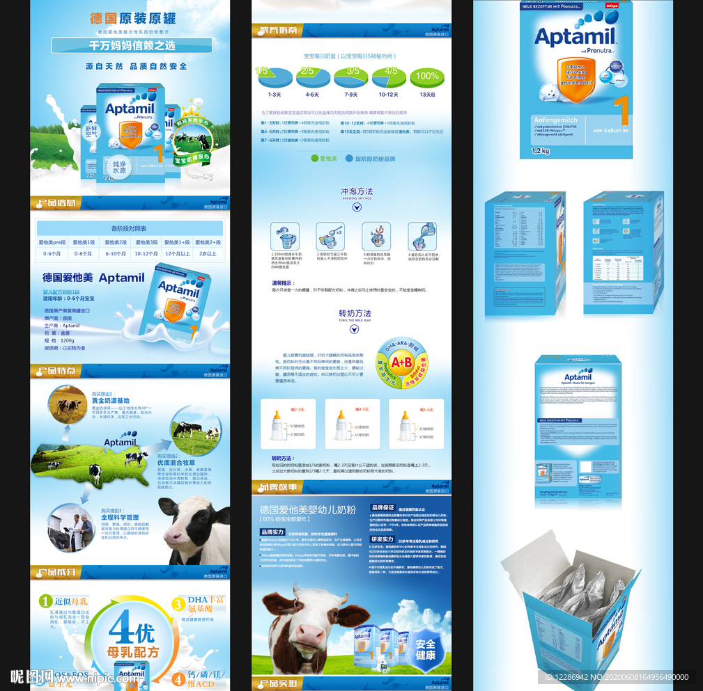 母婴奶粉详情页