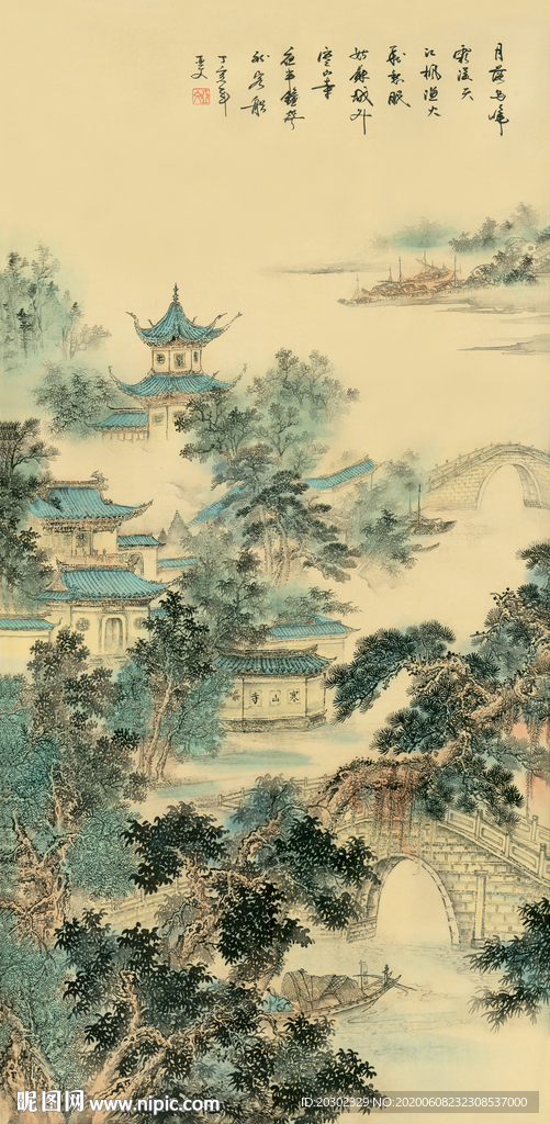 寒山寺 古代字画