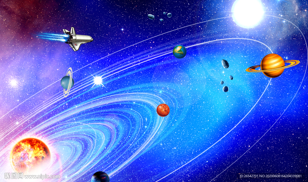 唯美梦幻星空宇宙中心银河系