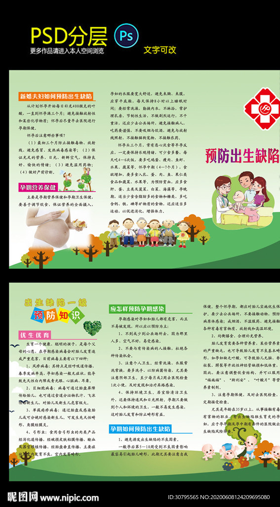 预防出生缺陷三折页