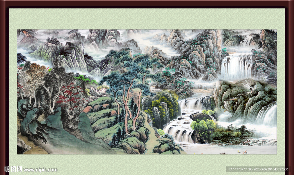 山水风景画图