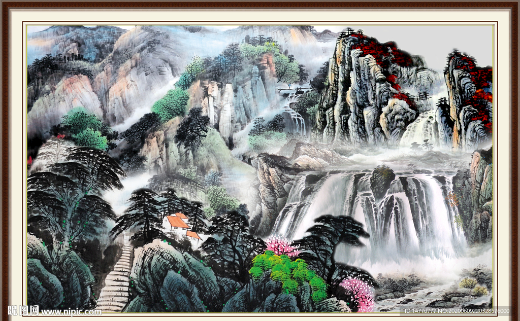 山水风景画图