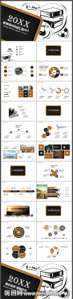 教育培训总结通用ppt