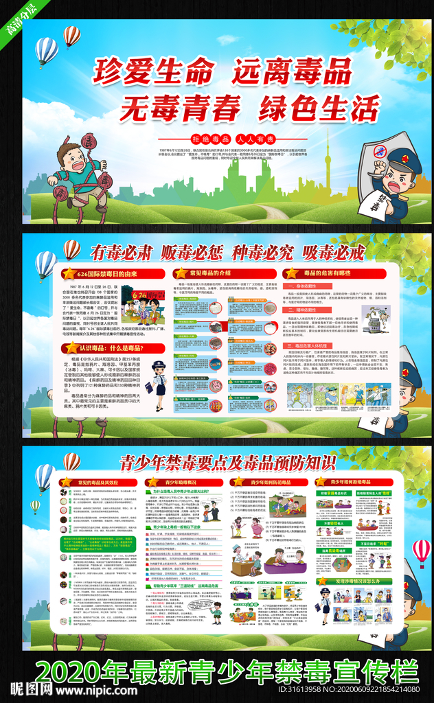 禁毒知识展板