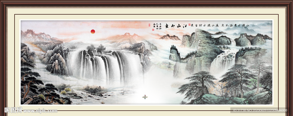 山水画国画山水画
