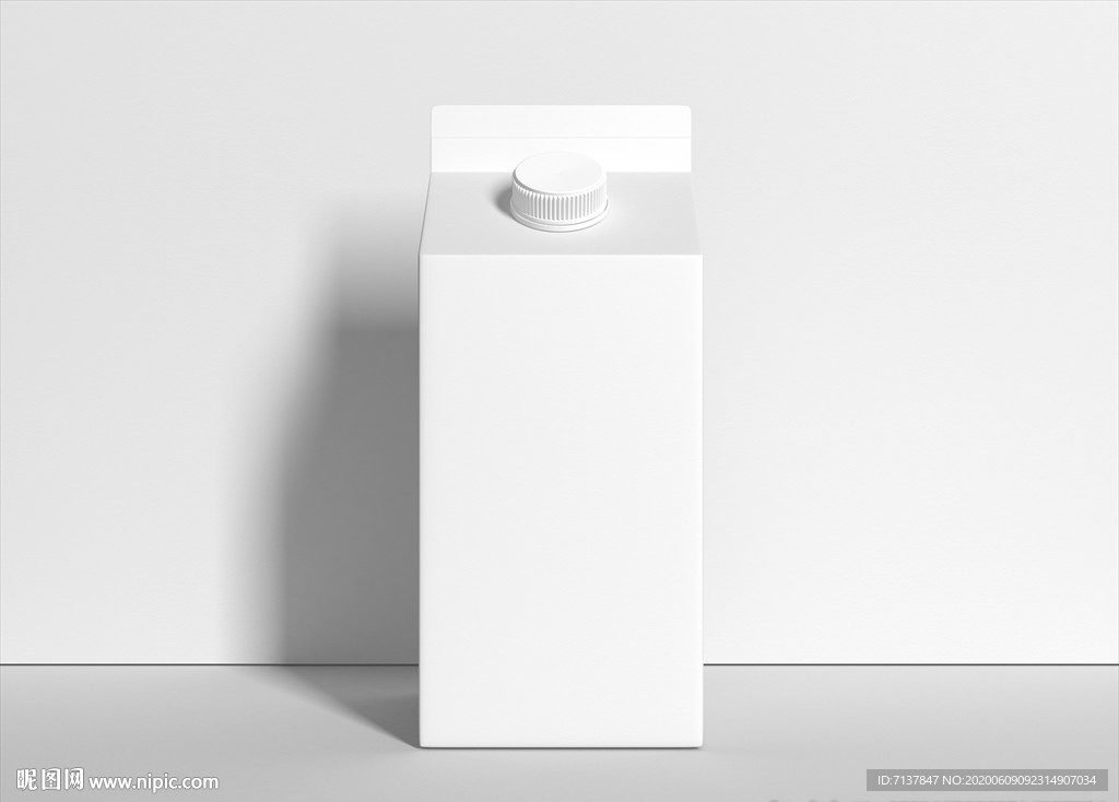 果汁牛奶纸盒包装样机