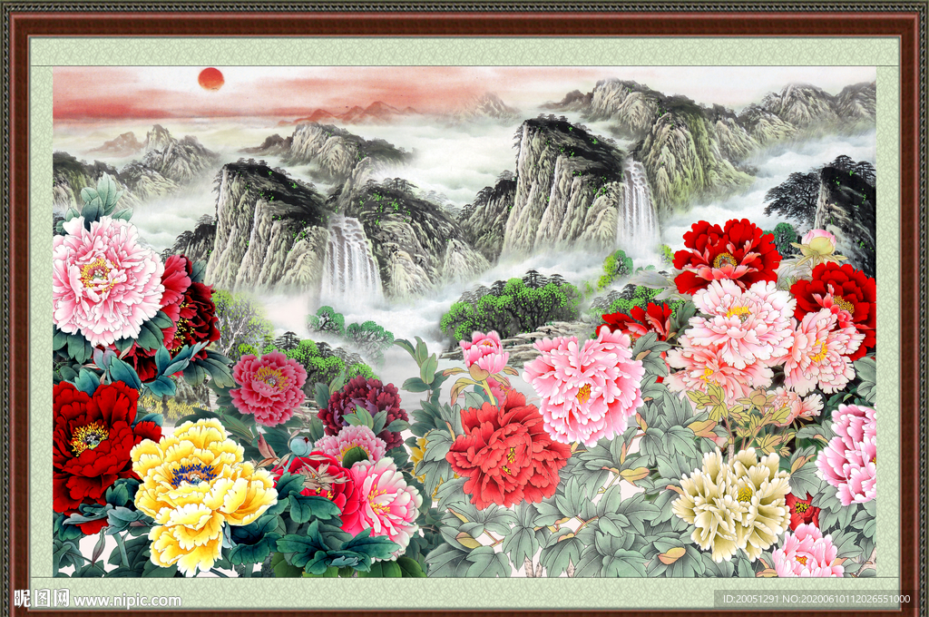 国画牡丹