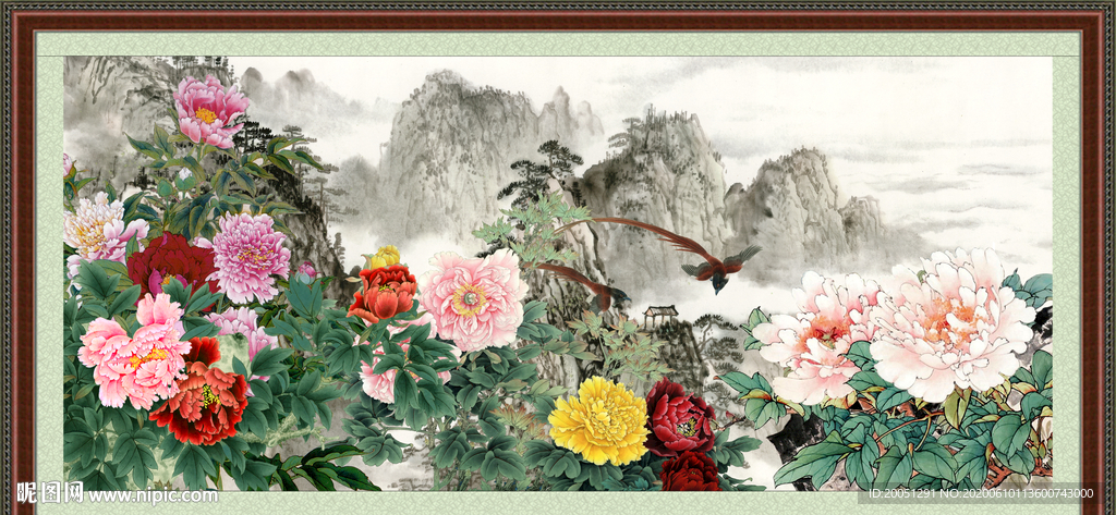 国画牡丹