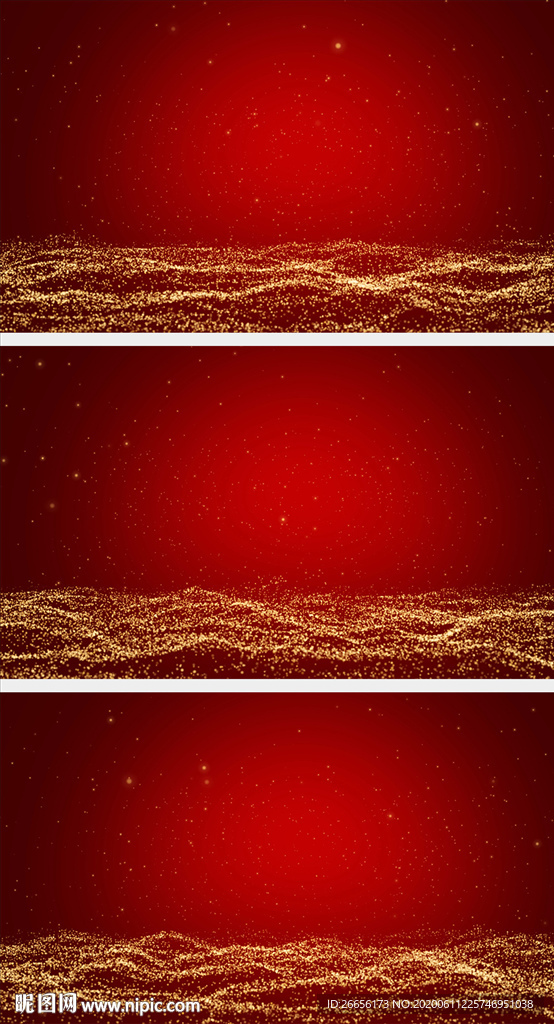 4k高清红色海洋LED粒子背景