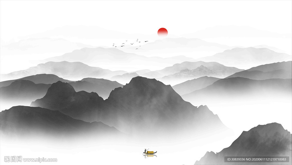 新中式山水画