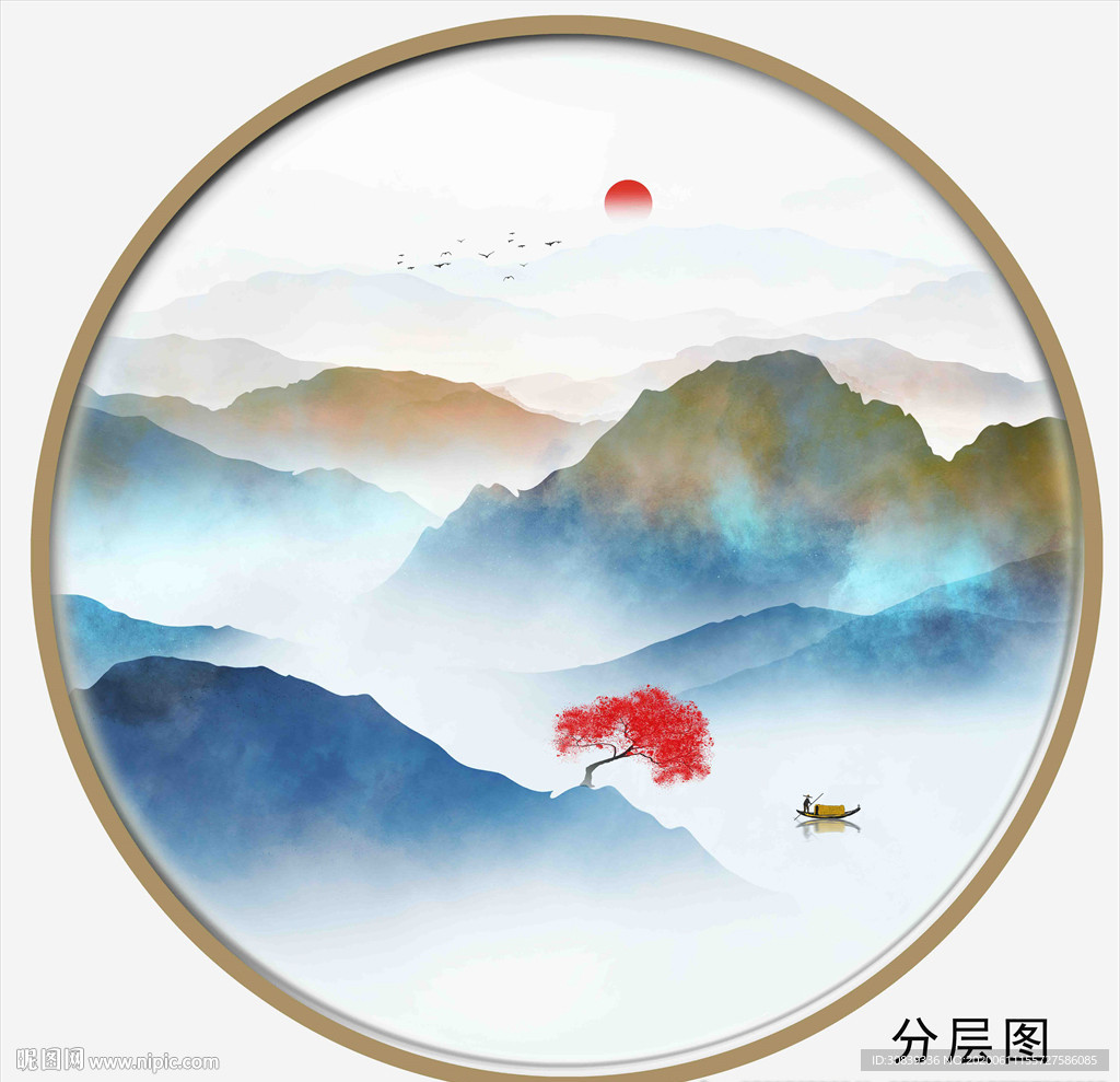 禅意水墨山水