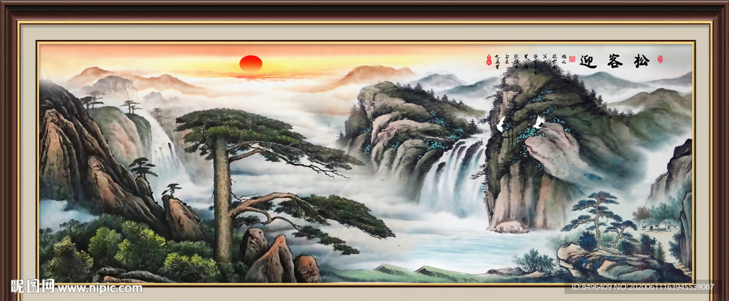 山水画国画山水画