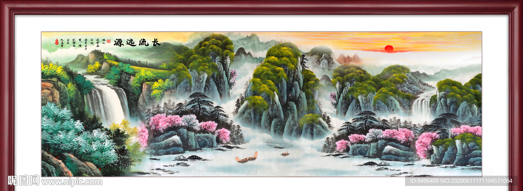 山水画国画山水画
