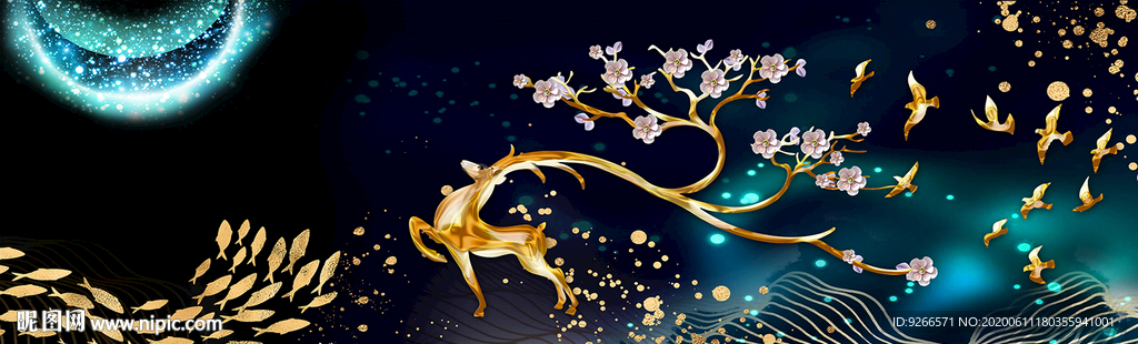 横幅床头画装饰画