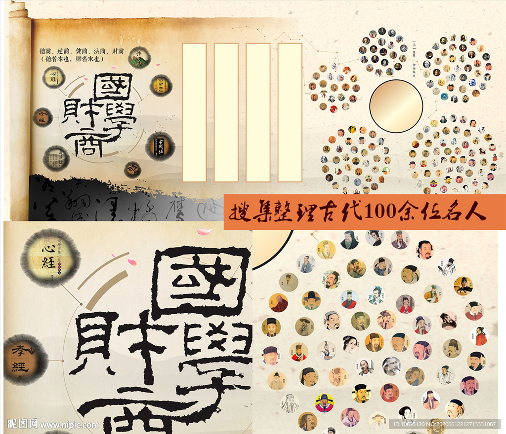 国学理财展板