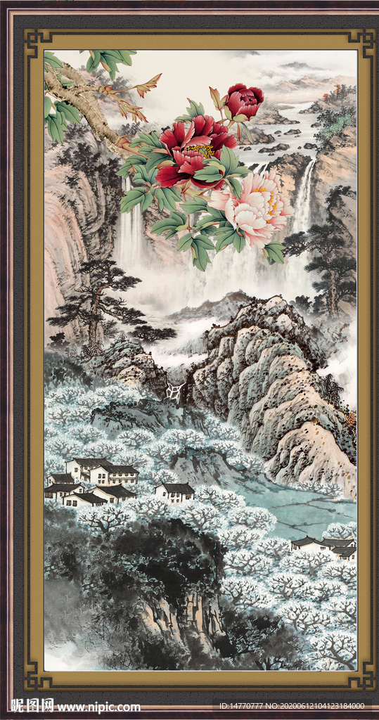 国画牡丹