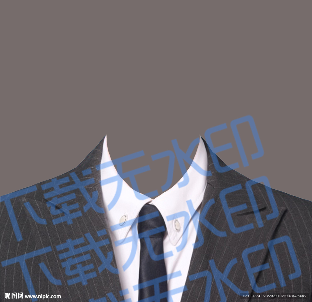 证件照西装模板