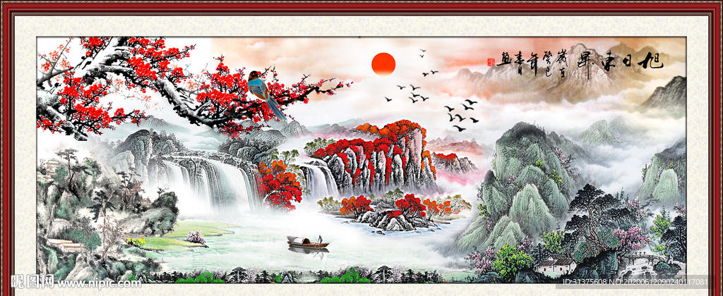 山水画国画山水画