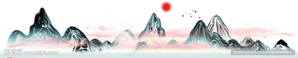 中式山水画