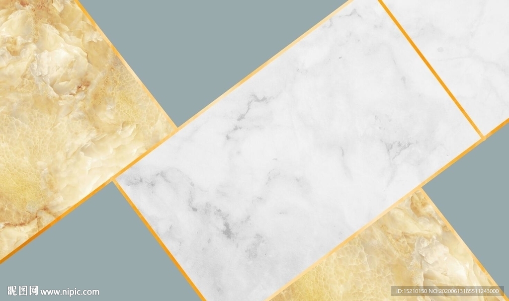 大理石线条电视背景墙