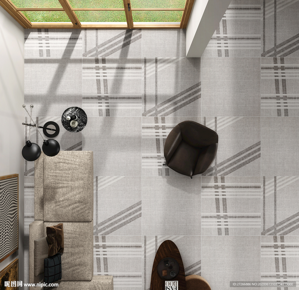 现代风格布纹灰色哑光仿古砖600*600卧室地板砖防滑地砖600600-阿里巴巴