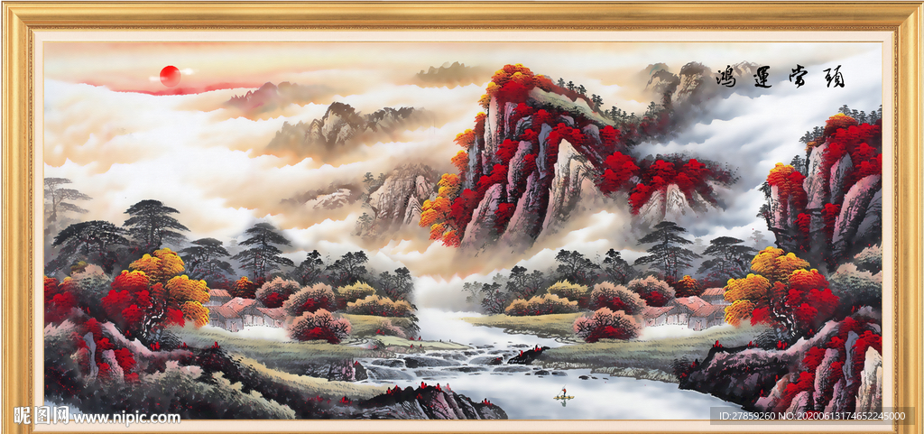 山水画国画山水画